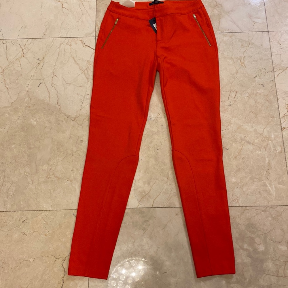NWT Tommy Hilfiger Women’s Premium stretch skinny pant SZ XS orange/red